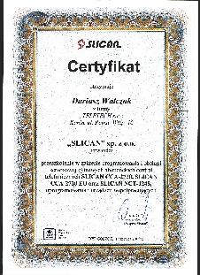 Certyfikat NCT 1248 i CCA 2720